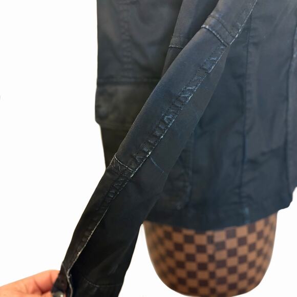 Vince Utility Jacket Womens XS Gray/Black Cargo Coat Preppy Gorpcore Minimalist - Picture 5 of 11